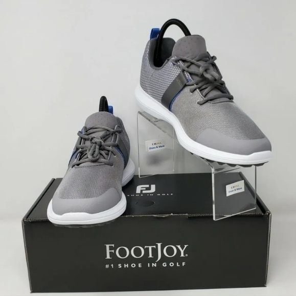 FootJoy Flex Golf Shoes Athletic Men's Size 7 Wide Gray/White 56121 New - Picture 1 of 11